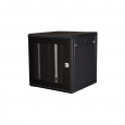 Шкаф 19" телекоммуникационный настенный, 12U 635x600х600 мм, дверь перфорация,черный